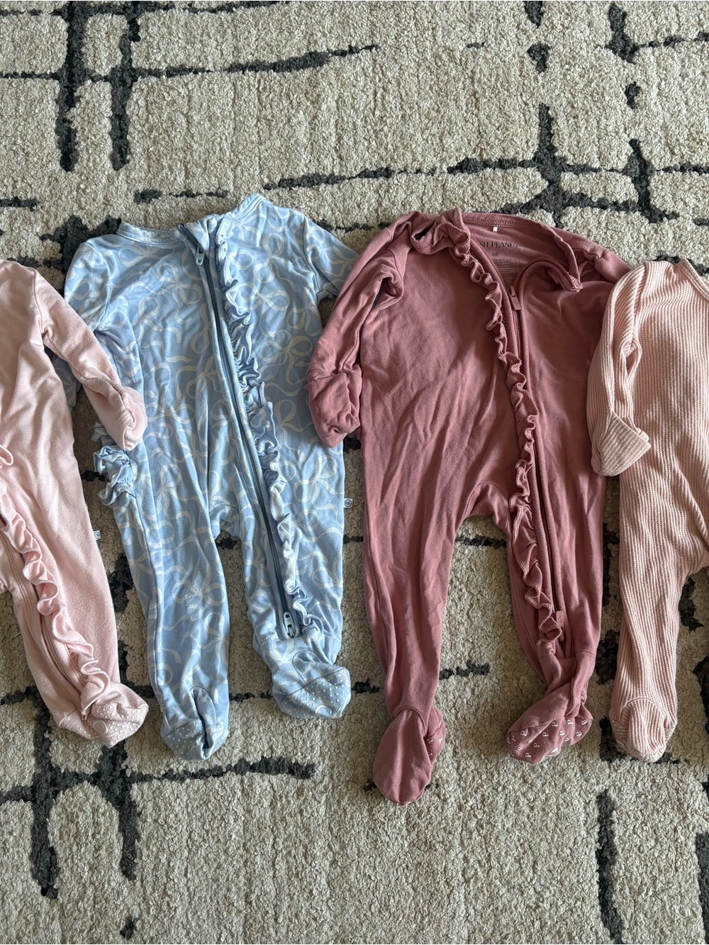 Caden Lane Onesies with ruffle butt